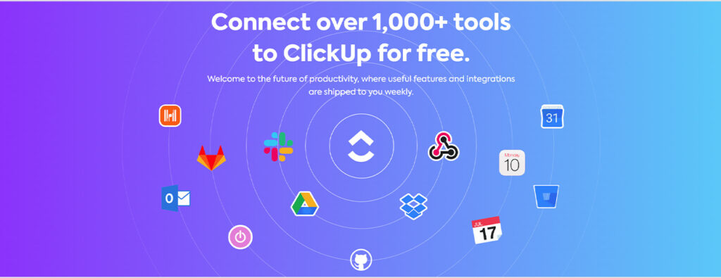 التكامل في ClickUp