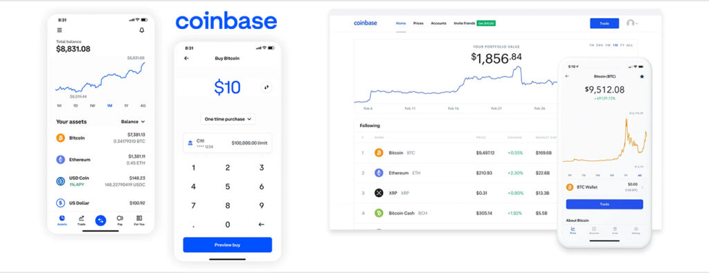 Coinbase عالمي وسهل الاستخدام